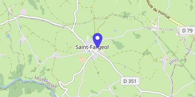 Carte OpenStreetMap — 1 allée des Platanes, Saint-Fargeol