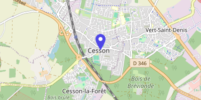 Carte OpenStreetMap — 8 route de Saint-Leu, Cesson Cedex