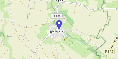 Carte OpenStreetMap — 5 place des Anciens-Combattants, Escarmain