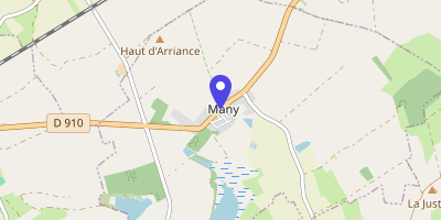 Carte OpenStreetMap — 76 rue Principale, Many