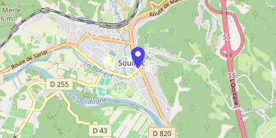 Carte OpenStreetMap — 5 avenue de Sarlat, Souillac