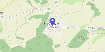 Carte OpenStreetMap — 1 rue de l'Église, Broussey-en-Blois