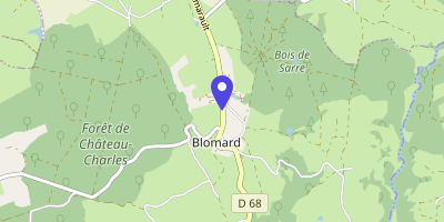 Carte OpenStreetMap — 1 Place de la Mairie, Blomard