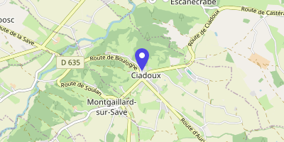 Carte OpenStreetMap — 6 place de la Poste, Ciadoux