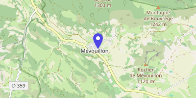 Carte OpenStreetMap — 5 chemin de Vidal, Mévouillon