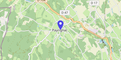 Carte OpenStreetMap — 1 route de l'École, Payrignac