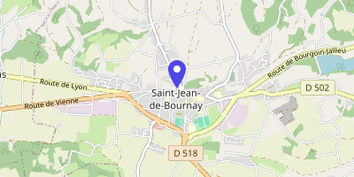 Carte OpenStreetMap — Montée de l'Hôtel-de-Ville, Saint-Jean-de-Bournay