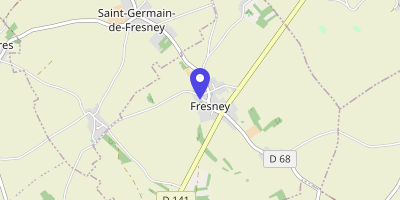 Carte OpenStreetMap — 2 place de la Mairie, Fresney