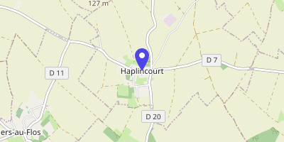 Carte OpenStreetMap — 12 rue de Bapaume, Haplincourt