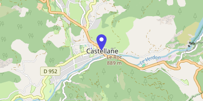 Carte OpenStreetMap — Place Marcel-Sauvaire, Castellane