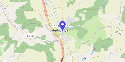 Carte OpenStreetMap — 3 square de la Mairie, Saint-Antoine-de-Ficalba