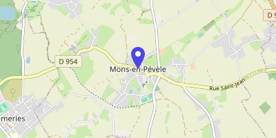 Carte OpenStreetMap — 230 rue du Moulin, Mons-en-Pévèle