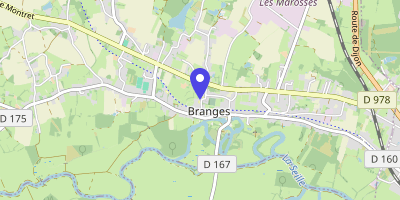 Carte OpenStreetMap — 225 rue de l'Église, Branges