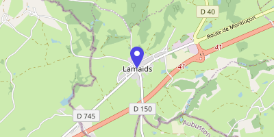 Carte OpenStreetMap — Place de l'Église, Lamaids