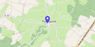 Carte OpenStreetMap — Place de la Mairie, Puylagarde