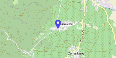 Carte OpenStreetMap — 1 rue de la Mairie, Hunawihr