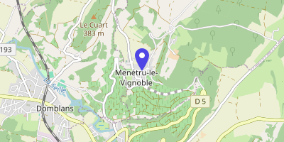 Carte OpenStreetMap — 1 place de la Mairie, Menétru-le-Vignoble