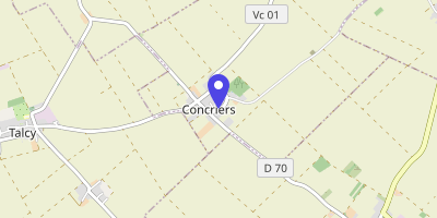 Carte OpenStreetMap — 17 rue de l'École, Concriers