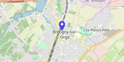 Carte OpenStreetMap — 44 rue de la Mairie, Brétigny-sur-Orge Cedex