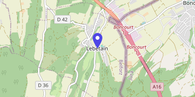 Carte OpenStreetMap — 1 rue du Côteau-Français, Lebetain