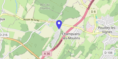 Carte OpenStreetMap — 13 Chemin du Vieux-Village, Champagney