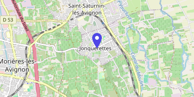 Carte OpenStreetMap — 6 impasse de l'Ancienne-École, Jonquerettes