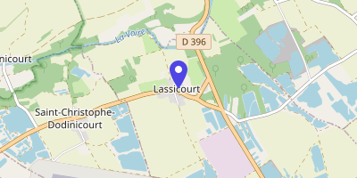 Carte OpenStreetMap — Place de la Mairie, Lassicourt