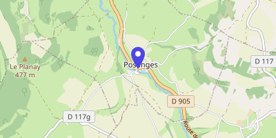 Carte OpenStreetMap — 1 rue du Moulin, Posanges