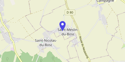 Carte OpenStreetMap — Rue de l'Église, Saint-Meslin-du-Bosc