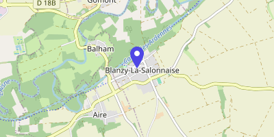 Carte OpenStreetMap — 1 place du 24e-Régiment-d'Infanterie, Blanzy-la-Salonnaise