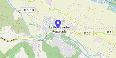 Carte OpenStreetMap — 2 avenue des Anciens-Combattants, Le Puy-Sainte-Réparade