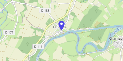 Carte OpenStreetMap — 1 place Jean-Nicolle, Écuelles