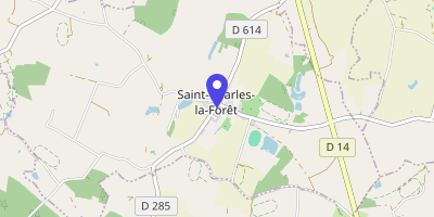 Carte OpenStreetMap — 1 route de Longuefuye, Saint-Charles-la-Forêt