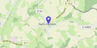 Carte OpenStreetMap — 10 rue d'Authon, Saint-Ulphace