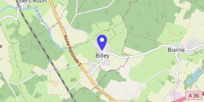 Carte OpenStreetMap — 9 place de l'Église, Billey