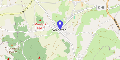 Carte OpenStreetMap — 17 rue de l'Église, Vergezac