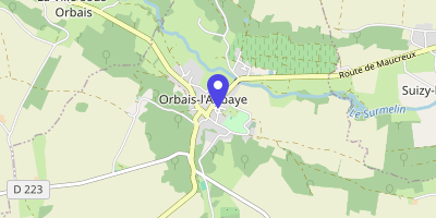 Carte OpenStreetMap — 13 place Jehan-d'Orbais, Orbais-l'Abbaye