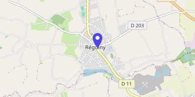 Carte OpenStreetMap — 3 rue du Général-de-Gaulle, Réguiny
