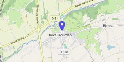 Carte OpenStreetMap — 50 montée du Château, Revel-Tourdan