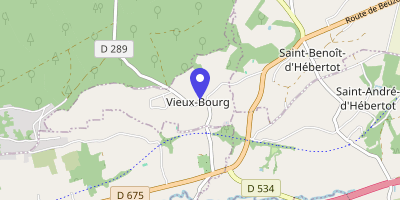 Carte OpenStreetMap — 2 route de Honfleur, Vieux-Bourg