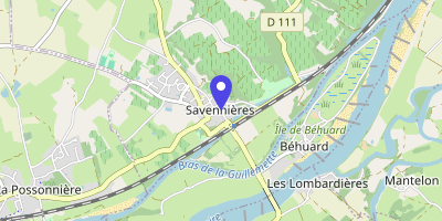 Carte OpenStreetMap — 2 place Simone-Veil, Savennières