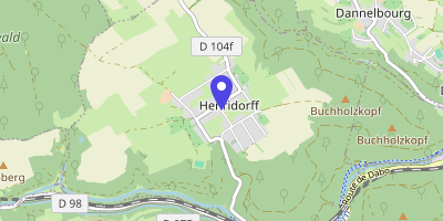Carte OpenStreetMap — 1 rue de l'Église, Henridorff