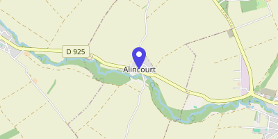Carte OpenStreetMap — 2 place de l'Église, Alincourt
