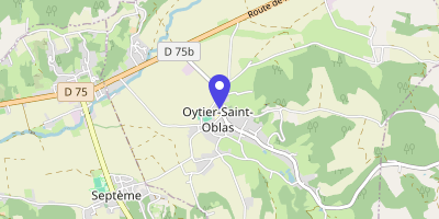 Carte OpenStreetMap — 1 place de la Mairie, Oytier-Saint-Oblas