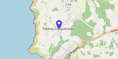 Carte OpenStreetMap — 1 place Jules-Gros, Trédrez-Locquémeau