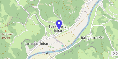 Carte OpenStreetMap — 2 place des Platanes, Saint-Pierre-Toirac