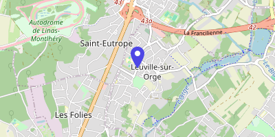 Carte OpenStreetMap — 28 rue Jules-Ferry, Leuville-sur-Orge