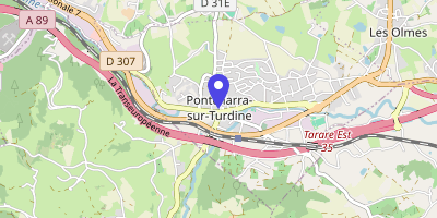 Carte OpenStreetMap — 5 place Jean-XXIII, Vindry-sur-Turdine