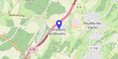 Carte OpenStreetMap — Rue des Chenevières, Champvans-les-Moulins