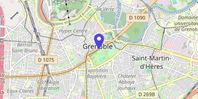 Carte OpenStreetMap — 11 boulevard Jean-Pain, Grenoble